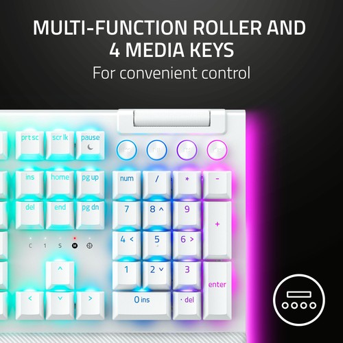 Razer BlackWidow V4 Pro Mechanical Gaming Keyboard with Razer Chroma™ RGB Green - Afbeelding 7 van 8