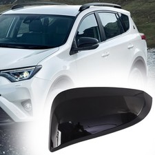 Gloss Black Mirror Cover Cap For Toyota Rav4 2013 2014-2016 Left Driver Side
