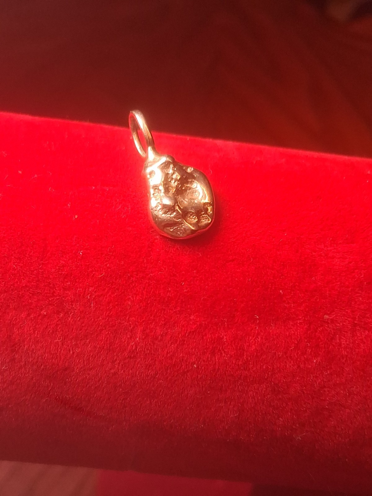 Solid 14K Gold Nugget Pendant 2.27 Grams