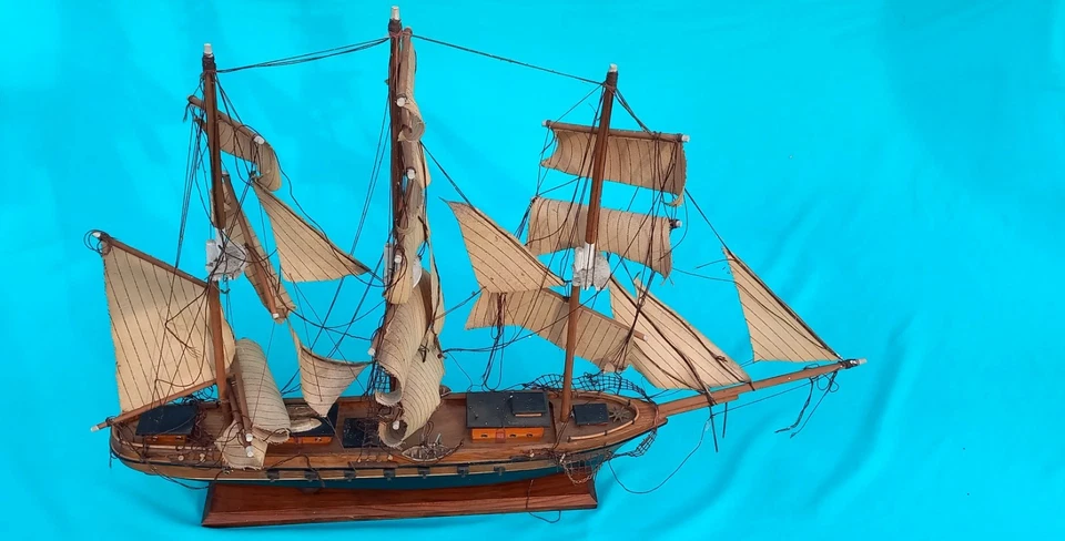 Segelschiff Modellschiff Boot Fregatte Kogge Segler Defekt maritime Deko