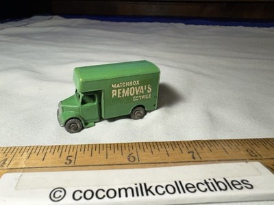 ミニカー MATCH BOX No.17 BEDFORD VAN REMOVALS Vintage 1950's Matchbox Diecast Toy No 17 Bedford Removals Lesney