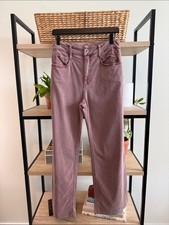 Bella Dahl High-Rise Y2K Vintage Washed Purple Made in USA Wide Leg Jean Pant 27