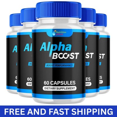 Alpha Boost Advanced Supplement for Men with Natural Ingredients 300 Capsules.