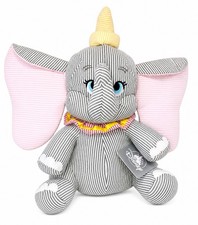 Disney Parks 16" Dumbo Flying Elephant Seersucker Plush Toy Stuffed Animal NWT