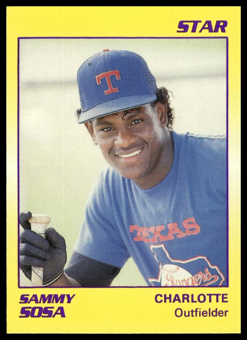 え*み様 16 Year Old 1990 Vintage Limited Ed 1990 Star #61 Sammy Sosa Charlotte Rangers NM+ | eBay