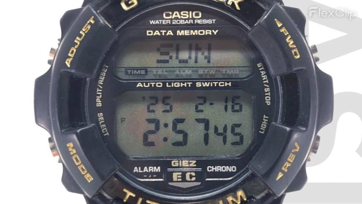 G-Shock Casio Gs-100Ec-1T Eric Crapton Giez Clapton Black G-Shock Casio Gs-100Ec-1T Eric Crapton Giez Clapton Black