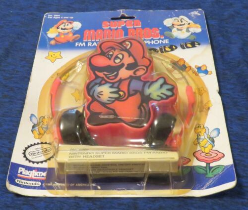 1989 Nintendo Super Mario Bros. FM Radio & Headset still Sealed NES era RARE