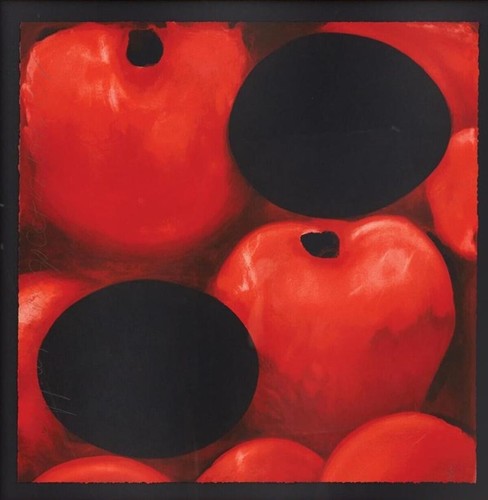 DONALD SULTAN 'Red Apples & (Black) Eggs' 1999 SIGNED 30-Color Silkscreen Print - Picture 14 of 18