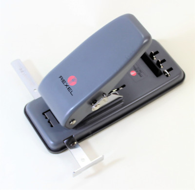New Rexel PM12 Plastic Ring Punch and Comb Binding Compact Binder