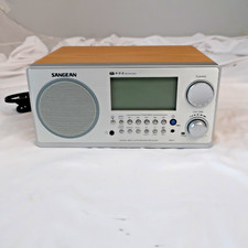 Sangean WR-2 FM-RBDS / AM Wooden Cabinet Digital Tuning Radio Receiver in Walnut