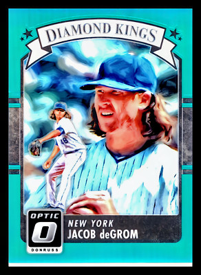 2016 Donruss Optic Aqua #18 Jacob deGrom DK /299