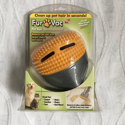 Picture of NEW Fur Vac Pet Hair Vacuum Attachment Brush Head Universal Removal Dog ...