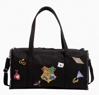 NEW Vera Bradley Harry Potter FRIENDS AT HOGWARTS Large Black Duffel Bag  Travel