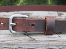 New Crazy Horse Water Buffalo Leather Belt, Handmade belt  3/4 inch Width