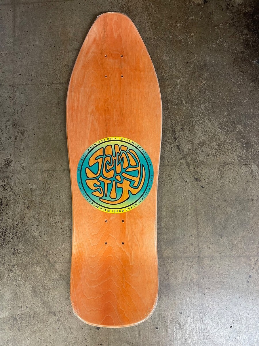Schmitt Stix Chris Miller Cat bird Skateboard Deck Reissue Orange