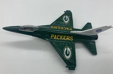 Green Bay Packers 1999 Vintage Metal Jet Plane Green (a5)