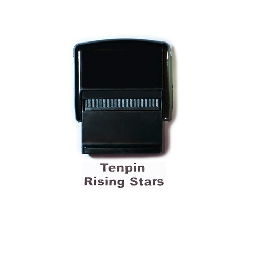 Personalised Self Inking Rubber Stamp Custom Business Name Address SMALL 14x38mm - Picture 4 of 4