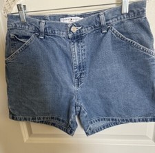 Tommy Hilfiger Cargo Jean Button Fly Shorts SZ 8