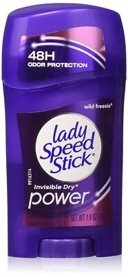 5 Units of Lady Speed Stick Deodorant 1.4oz Wild Freesia 48 Hours Invisible Dry