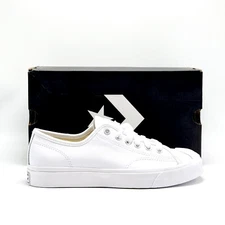 *NEW* Unisex Converse Jack Purcell Leather Low TRIPLE WHITE (164225C) 👍