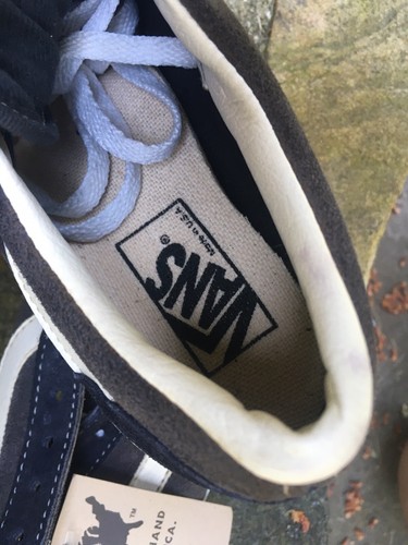 NOS Vintage Vans Old Skool Charcoal Suede 7.5 Women Made In USA - Picture 10 of 17