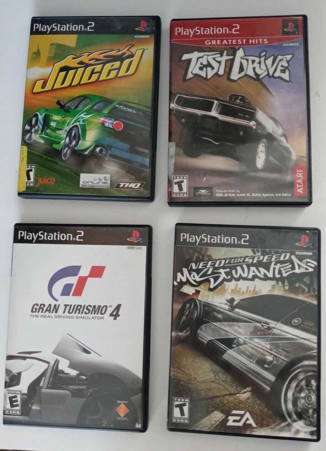 Playstation 2 PS2 Lot of 6 Racing Games - Need for Speed | Gran Turismo