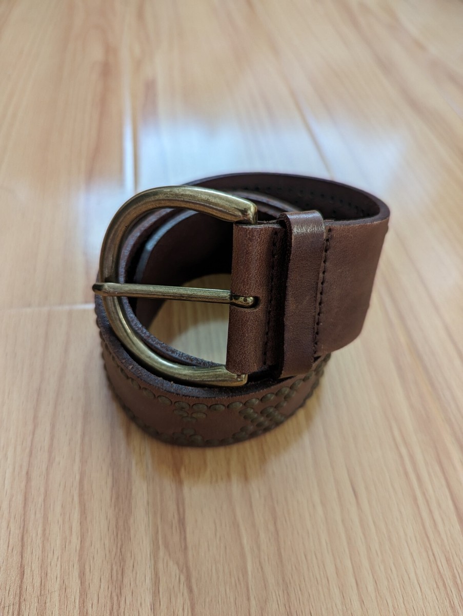 Banana Republic Brown Tan Leather Studded Boho Belt Size Medium Southwestern Banana Republic | Accessories | Womens Banana Republic  main image 2