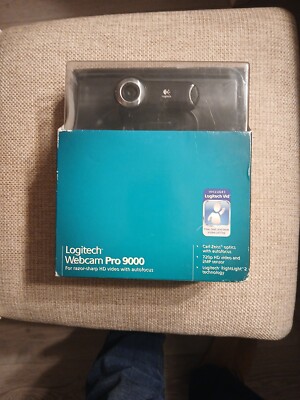 New Logitech Webcam Pro 9000 Hd 720 Includes Logitech Vid Autofocus C Zeiss