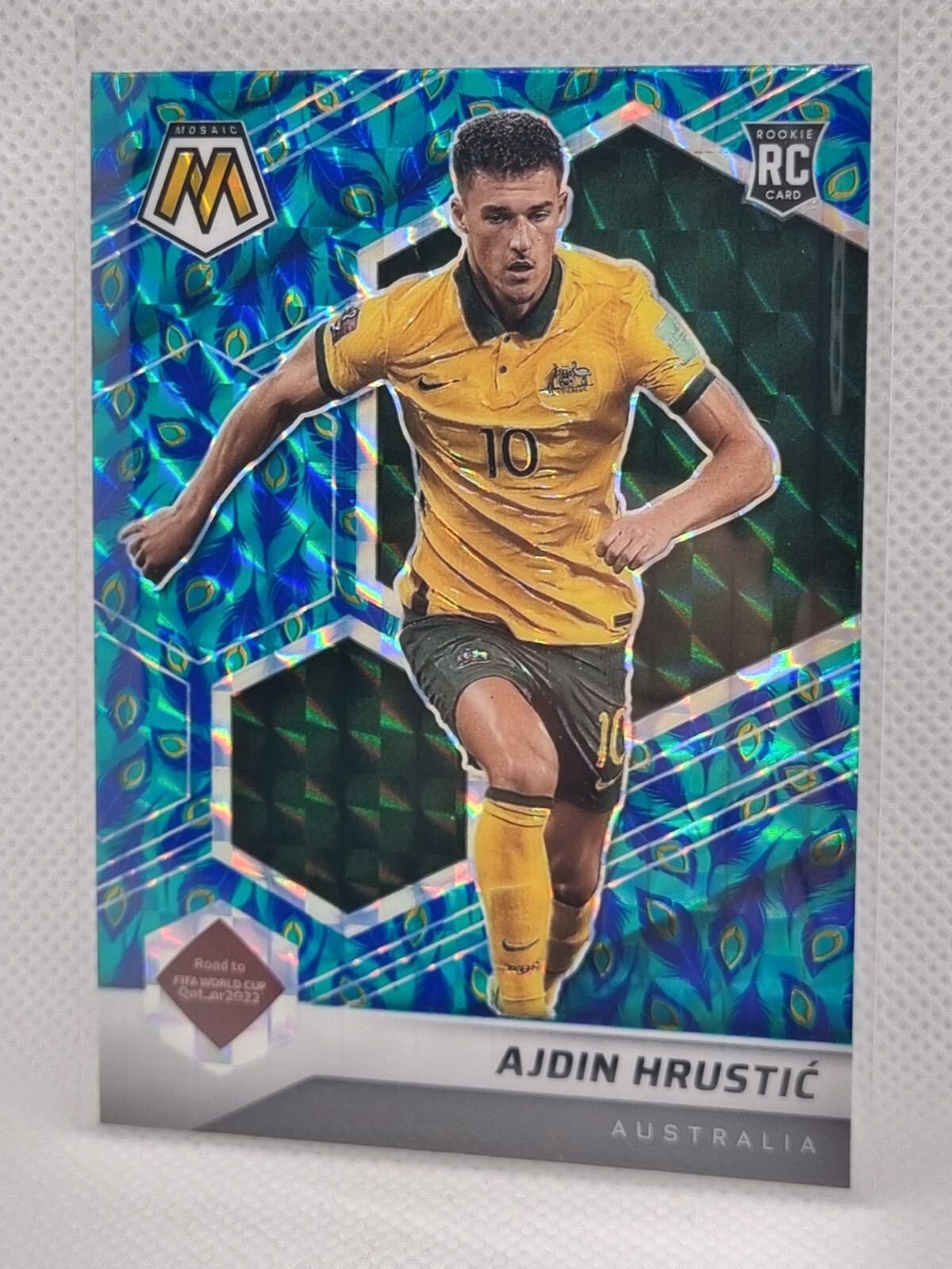 Ajdin Hrustic Australia Panini Mosaic 2021-22 Peacock Prizm SP!