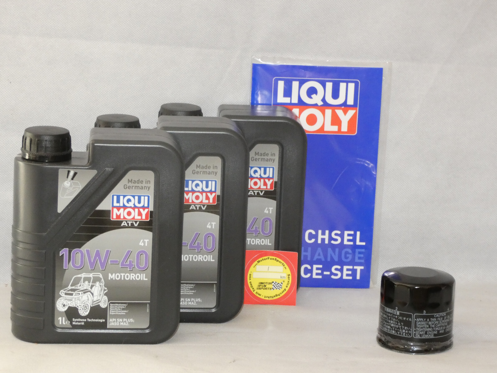 Oil Change Set Yamaha YFM 450 Wolverine Engine Oil Oil Filter Liqui Moly