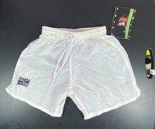 Union Jacks Soccer Shorts Youth Medium White 1990 Draw string Vintage New