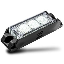 3.5 3w Led Emergency Vehicle Strobe Grille Light Head Police Firefighter White