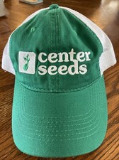 Trucker Style Hat Center Seeds Green/White Baseball Cap Brand New 