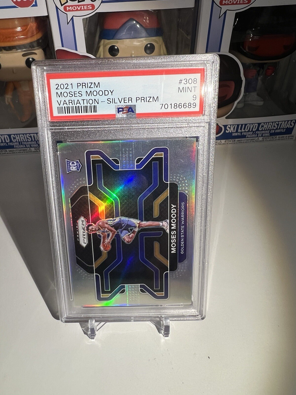 2021-22 Panini Prizm Moses Moody Silver 308 Rookie Variation RC SSP PSA 9!!