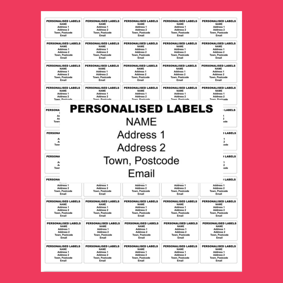 Personalised Custom Printed Return Address Labels Stickers White Gold personalised-custom-printed-return-address-labels-stickers-white-gold