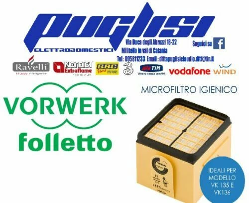 Ricambi Vorwerk Folletto per aspirapolvere