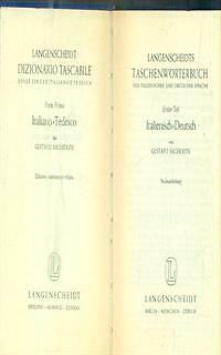 LANGENSCHEIDT DIZIONARIO TASCABILE PARTE PRIMA. ITALIANO - TEDESCO - Foto 2 di 2