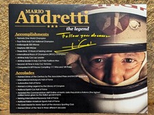 Mario Andretti Autograph Indy Daytona Champion  PSA Authenticated Signed Photo