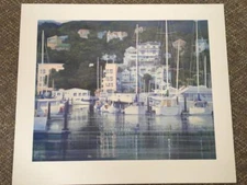 Original Lithograph THOMAS ZARRAONANDIA Sausalito-Centennial 1990s 30x25.75"