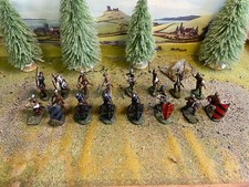 54mm Medieval infantryman metal Hand Painted figure