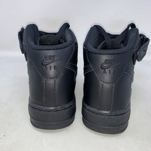 Nike Air Force 1 Mid Triple Black Sneakers, Size 7Y / 8.5W BNIB DH2933-001 - Picture 3 of 8