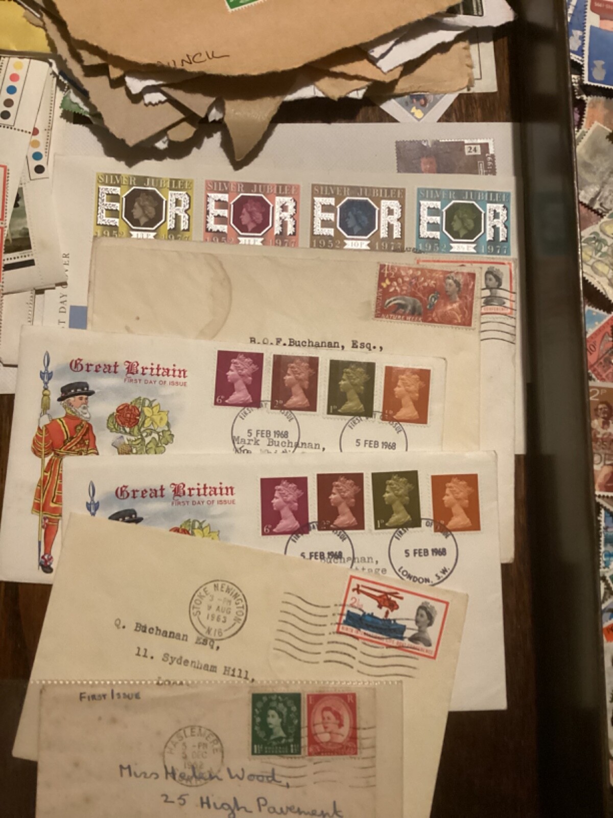 Massive all GB stamps collection and some GB catalogues. Bulk lot GB