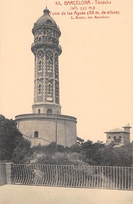 Postcard SPAIN BARCELONA TIBIDABO TORRE DE LAS AGUAS