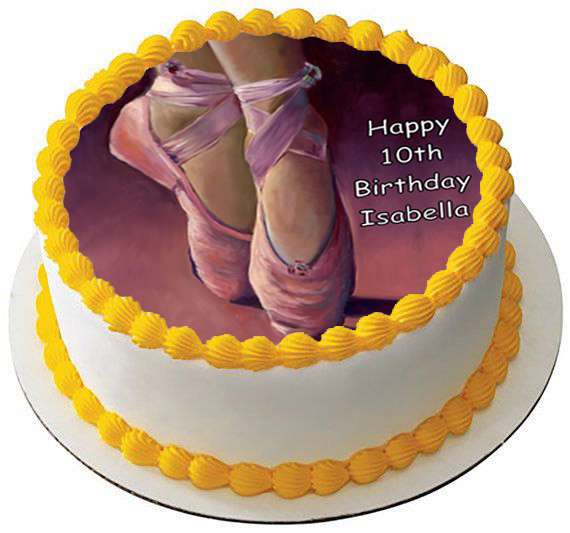 BALLET SHOES BALLERINA 7.5 PREMIUM Edible RICE Cake Topper DECORATION D2