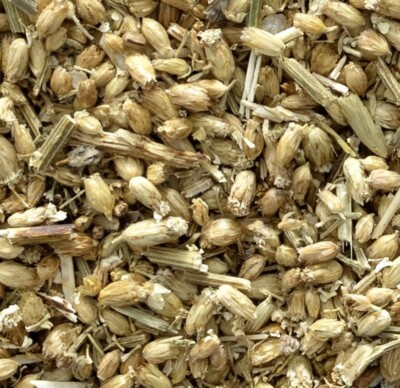 100% ORGANIC YARROW FLOWER CUT & SIFTED. 4OZ