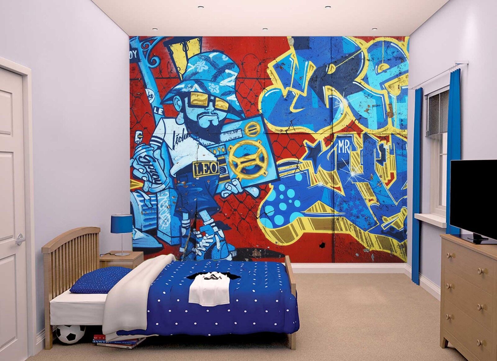 Details Zu Graffiti Wallpaper Mural Photo Wall Street Art Home Boy Teen Room Poster Decor A