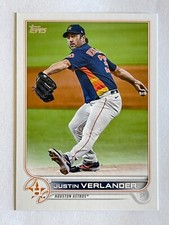 2022 TOPPS JUSTIN VERLANDER #350 PITCHER HOUSTON ASTROS  BASEBALL CARD
