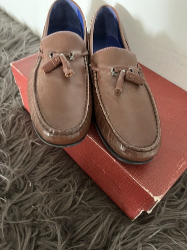 Ted Baker MUDDI Brown Cognac Loafers 