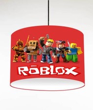 ROBLOX red CEILING DRUM LIGHT SHADE / TABLE LAMPSHADE 3 SIZES