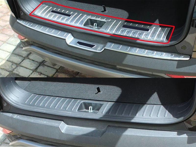 Chrome Rear Bumper Protector For Hyundai Tucson Car Accessories Scuff Guard Trim